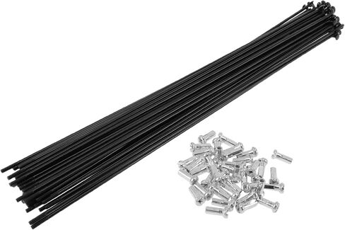 38 Set 14G Bicycle Spokes Bike Wheel Spoke Carbon Steel Black in Kuwait