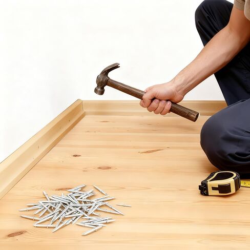 300Pcs Double Headed Nails with 3 Sleeve Tools, Double Sided Nails For Baseboards in Kuwait