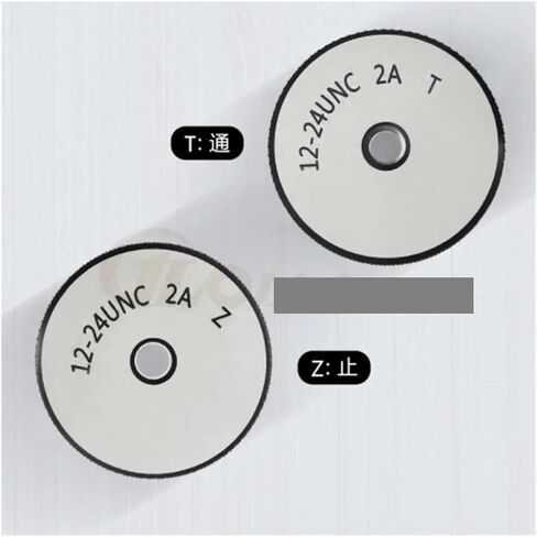 Thread Ring Gage,UNC 2A Screw Precision Master Ring gages TPI 2pcs/Set(7/8-9UNC 2A) in Kuwait
