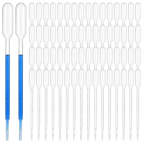 1000 Pcs 1ml Disposable Plastic Transfer Pipettes, Clear Graduated Eye Dropper for Essential Oils, Home Use, Science Class, Lab Experiments, Make up Tool in Saudi Arabia