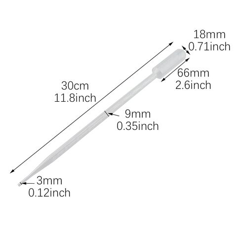 RLECS 100PCS 10ml Plastic Graduated Dropper Transparent Disposable Transfer Pipettes Suitable for Chemicals Essential Oils Fragrances in Kuwait