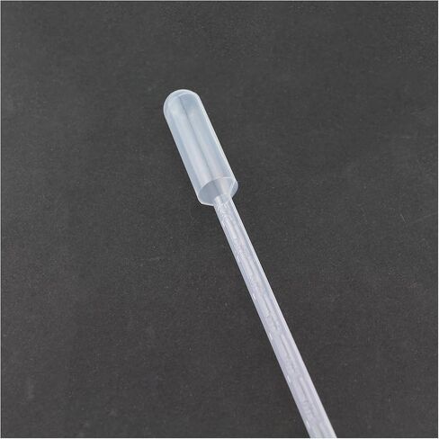 RLECS 100PCS 10ml Plastic Graduated Dropper Transparent Disposable Transfer Pipettes Suitable for Chemicals Essential Oils Fragrances in Kuwait