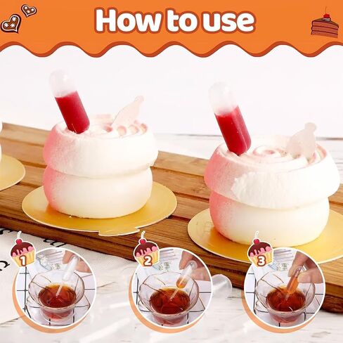 100 Pack Plastic Pipettes, Transfer Pipettes, Measuring Pipettes, Squeeze Liquid Dropper Pipettes for Strawberries, Chocolate, Jam, Cupcakes (4 ml) in Kuwait