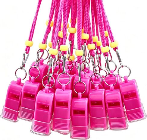24 Packs Sports Whistles with Lanyard, for Coaches, Referees and Officials in Kuwait