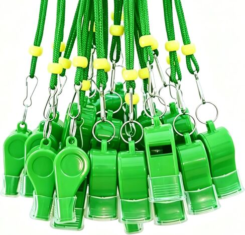 24 Packs Sports Whistles with Lanyard, for Coaches, Referees and Officials in Saudi Arabia
