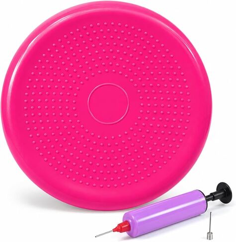 Hanstuten Wobble Seat Cushion & Core Balance Disc - Rubber Wiggle Seat for Active Sitting, Office Desk Chair, and Core Strength Training in Kuwait