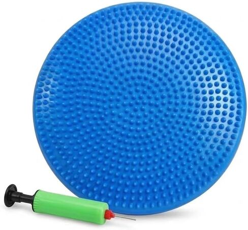 Hanstuten Wobble Seat Cushion & Core Balance Disc - Rubber Wiggle Seat for Active Sitting, Office Desk Chair, and Core Strength Training in Kuwait