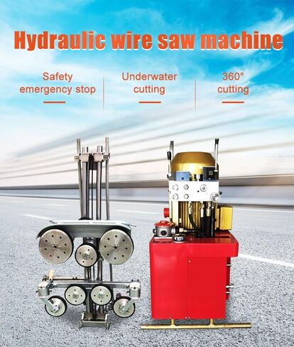Concrete Cutting Wire Saw Machine for Wall Demolition | Underwater Concrete Cutting Machine for Dock Platform Demolition, Jetty Cutting and Marine Engineering in Kuwait