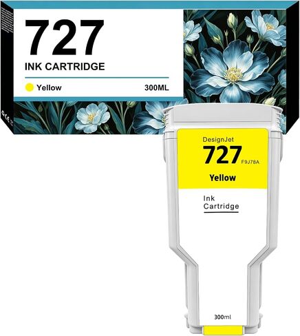 Compatible for HP 727XL Gray 300ML Replacement for HP 727 F9J80A 727GY for HP DesignJet T920 T930 T1500 T1530 T2500 T2530 Printers (1 Pack) in Kuwait