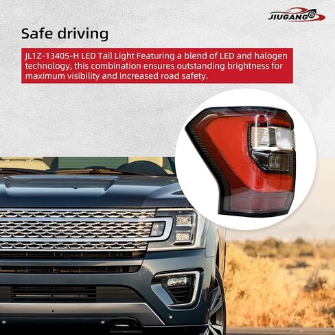 LED Tail Light Assembly Fit لعام 2018 2019 2020 2021 2022 Ford Expedition Limited/Platinum Brake Lamply Brake Brake Placeming لـ JL1Z-13404-H (جانب الركاب الأيمن) in Kuwait
