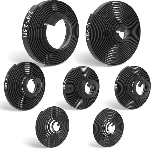 Heat Shrink Tubing Kit 5:1 Adhesive Lined Waterproof Marine Grade Assortment 7 Sizes Dual Wall Heat Shrink Tube for Wire Cable Electrical Insulation Outdoor Use in Kuwait