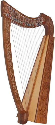 Roosebeck 22-String Heather Harp w/Full Chelby Levers - Knotwork in Kuwait