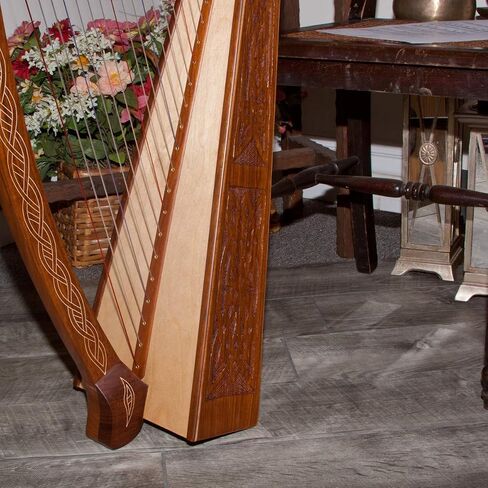 Roosebeck 22-String Heather Harp w/Full Chelby Levers - Knotwork in Kuwait