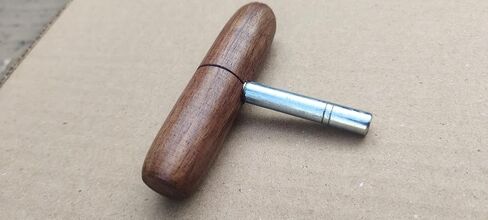 T-Shaped Lyre Harp Tuning Wrench | Fits 3/16" Hitch Pins | Solid Beech Handle & Nickel-Plated Steel Shaft | Universal String Instrument Tuning Key for Harp, Lyre, Kalimba & Zither in Saudi Arabia