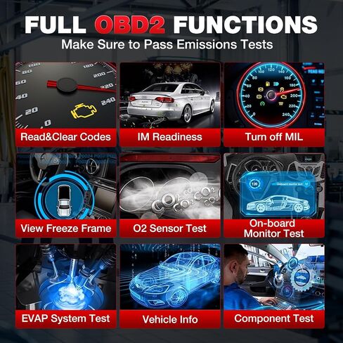 إطلاق CRP129E بالإضافة إلى 2025 أداة تشخيص SCANNER OBD2 ، قارئ رمز سيارة النظام الكامل ، 12 إعادة تعيين خدمة TPMS/OIL/SAS/EPB/BMS/DPF/THROTTLE ، ترميز الحاقن ، FCA Autoauth ، تحديث مجاني مدى الحياة in Kuwait