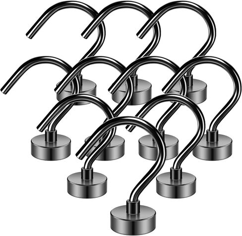 Grtard Magnetic Hooks Heavy Duty, 110 lbs Strong Magnet Hook for Cruise Cabins, Large Magnetic Hooks, Magnets with Hooks for Hanging, Cruise, Curtain, Home, Kitchen, Workplace - 4Pack in Kuwait