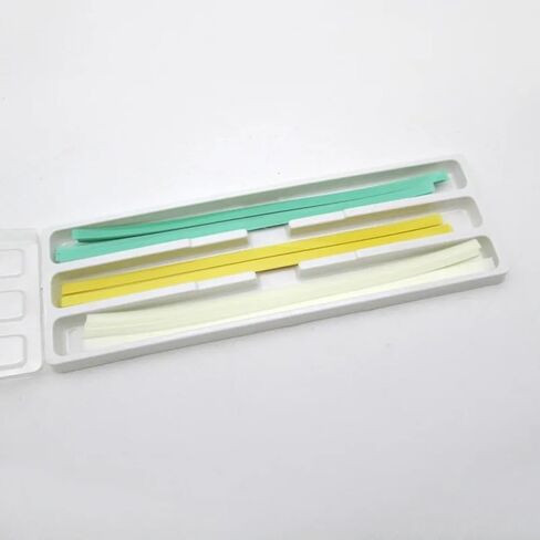2×75Pcs Dental Disposable Polishing Strips, Colored PET Matrix Polyester Interproximal Sanding Strips for Tooth Smoothing in Kuwait