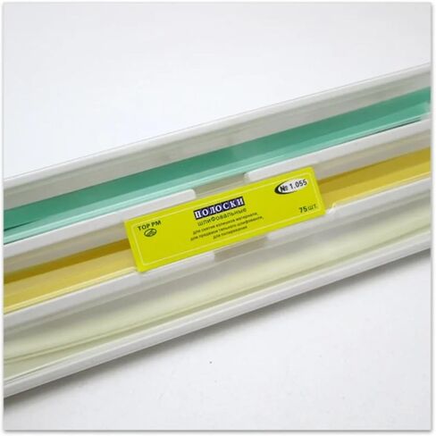 2×75Pcs Dental Disposable Polishing Strips, Colored PET Matrix Polyester Interproximal Sanding Strips for Tooth Smoothing in Kuwait