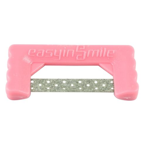 مجموعة شرائط تصغير الأسنان البينية - طقم IPR مثقوب مطلي بالألماس الوردي اللامع - قابل لإعادة الاستخدام، تحكم باللمس بعرض 4 مم - 10 قطع in Kuwait