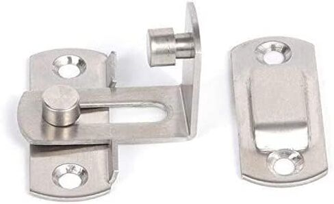 Slide Latch,Gate Bolt Lock, Sliding Door, 3/4 Inch 90 Degree Right Angle Hasp Bending Barrel with Screws for Doors Buckle in Kuwait