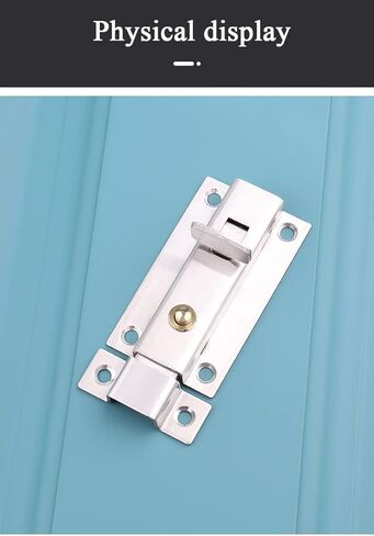 Door Lock,Gate Bolt Stainless,Slide, Steel Thickened Spring, Barrel with Button, Suitable for Home,Hotel and Most Room Doors, Latch in Kuwait