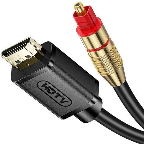 HDMI ARC to Optical Audio Converter, 24bit/192KHz ARC to Toslink Audio Converter Adapter for HDTV to Optical Soundbar/Home Theater (Only for TV with ARC Lable Beside HDMI Port, not for eARC) in Kuwait
