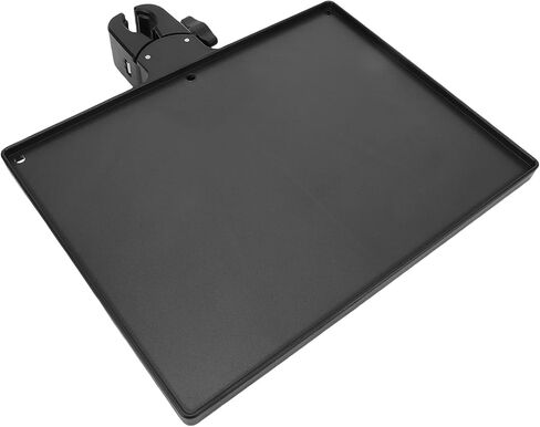 Asixxsix Microphone Stand Tray, Universal Clamp On Rack Tray Holder for Live Streaming Recording Karaoke Stage Performance, 10.6 x 11 x 1.4 inch in Kuwait