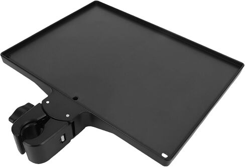 Asixxsix Microphone Stand Tray, Universal Clamp On Rack Tray Holder for Live Streaming Recording Karaoke Stage Performance, 10.6 x 11 x 1.4 inch in Kuwait