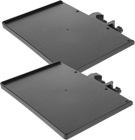 2pcs Mic Stand Clip Tray Shelf Black Platform for Microphone Support with Smooth Spray Coating for Stage Office Classroom Recording in Kuwait