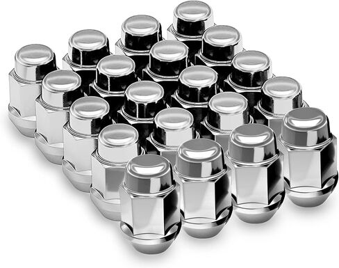 20Pcs Wheel Lug Nuts M12x1.5 for Genesis GV80 2019 2020 2021 2022 2023 2024 2025, Bulge Acorn 60 Degree Cone Seat Close End High Strength Accessories Steel,Black in Kuwait