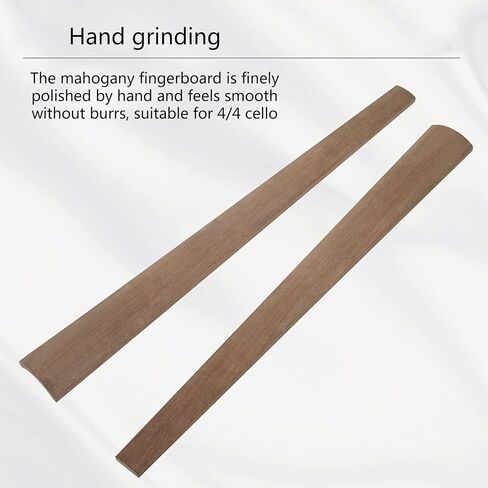 4/4 Cello Fingerboard for Better Control Expression Orchestral Stringed Instrument Replacement Premium Red Sueded Hardwood Triangle Round Options Single Pack in Saudi Arabia