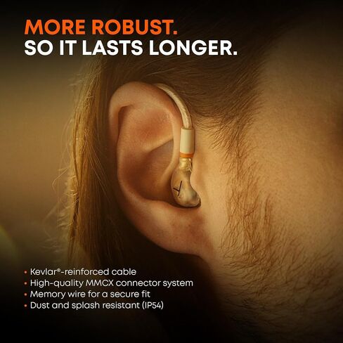 beyerdynamic DT 30 IE Professional in-Ear Monitors with Ergonomic Fit | Wired IEM for Musicians with 39 dB Passive Noise Isolation | Includes MMCX Detachable Cable | IP54 Water and Dust-Resistant in Kuwait