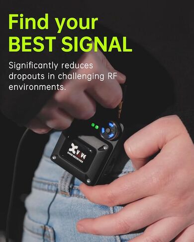 Xvive U45D True Stereo Wireless in-Ear Monitor System, 4 Monitoring Modes Stereo/L/R/Mix, 5.8GHz IEM for Musicians, Bands, Worship Teams, Dual XLR Inputs, Less Than 5ms Latency in Kuwait