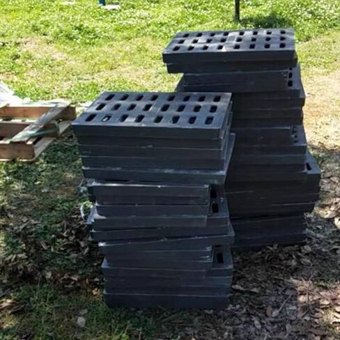 شبكة تصريف بلاستيكية بوليمر متينة مقاس 16 × 24 بوصة - مصفاة غطاء مجاري شديدة التحمل للأرضيات الرصيفية والخرسانية، حل فعال لتصريف حوض الصيد (500 × 500 × 30 مم) in Kuwait
