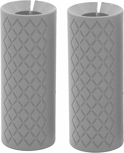 Thick Dumbbell & Barbell Grips for Weightlifting - High-Density Silicone Rubber, Non-Slip Gym Grips for Muscle Growth, Hand Stress Relief, Arm Blaster Adapter (1 Pair) in Kuwait