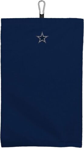 منشفة جولف من الألياف الدقيقة ثلاثية الطي بشعار فريق NORTHWEST Dallas Cowboys NFL مقاس 16 × 24 بوصة in Kuwait
