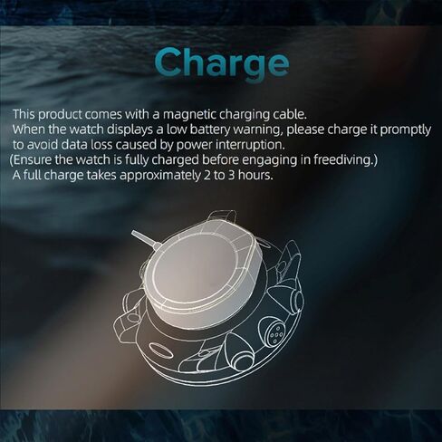 Diyeeni Scuba Diving Computer Watch, 100M Water Proof Swimming Sport Wristwatch, Professional Watches with Compass Altimeter Barometer Stopwatch Alarm for Swimmers Divers Sailing Surf Hiking in Kuwait