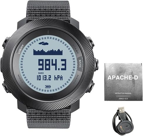 Diyeeni Scuba Diving Computer Watch, 100M Water Proof Swimming Sport Wristwatch, Professional Watches with Compass Altimeter Barometer Stopwatch Alarm for Swimmers Divers Sailing Surf Hiking in Kuwait