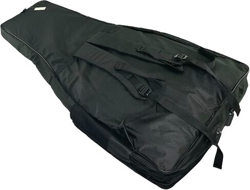 Zenison DOUBLE NECK Electric Guitar PADDED GIG BAG Shoulder Straps 42" Black in Kuwait