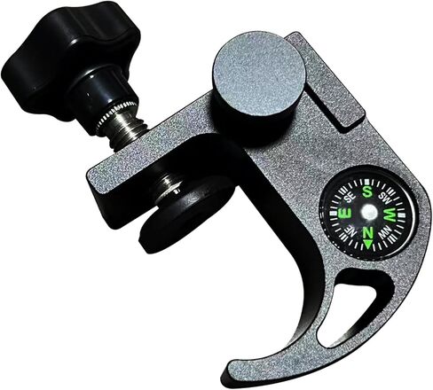 Multi Type Survey Pole Claw Holder, Quick Release Pole Clamps with Compass for Data Collector Pole Mount Holder Gnss Accessories (G (OD 0.87"-1.42")) in Kuwait