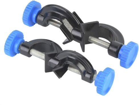 Aluminum Cross Clamp, Durable Lightweight, Lab Stand Clamp Holder, 2 Pcs Set with Adjustable Screw Fixing, for Laborator in Kuwait