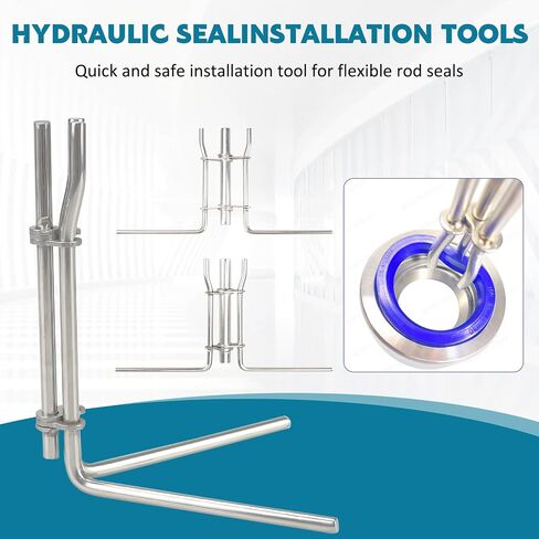 3 Pack Hydraulic Seal Installation Tools and 1266 Adjustable Gland Nut Wrench and 7463 Small Universal Gland Wrench For Most Farm and Construction Equipment in Kuwait
