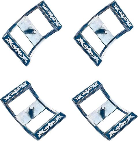CHALLENGER Lot of 12 Conway Buckles 1" Nickel Horse Saddle Headstall Reins Tack 403RT03-12 in Kuwait