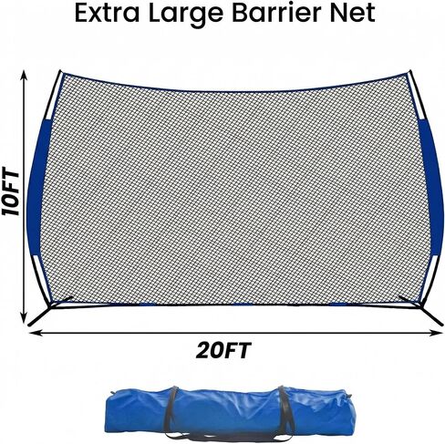 شبكات Kapler الرياضية العازلة - شبكات تدريب الرمي مقاس 20x10FT للبيسبول وكرة القدم والجولف والكرة اللينة لاكروس والمزيد in Kuwait