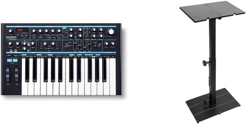 Novation Bass Station II Analogue Monosynth + On-Stage KS6150 Compact MIDI/Synth Utility Stand in Kuwait