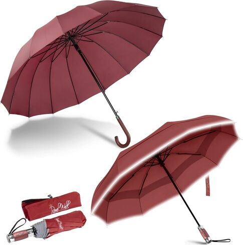Royal Walk Large Umbrella + Vented Windproof Travel Folding Umbrella in Kuwait