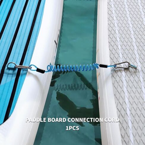 KOETSU Blue or Red Paddleboard Connection Rope – 5mm Diameter x 100cm Length SUP Coiled Leash Coil Cable (1PCS) in Kuwait