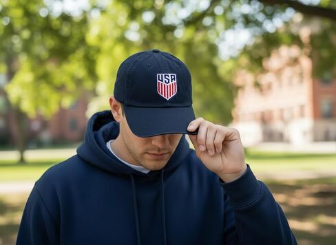 صبار الصحراء الولايات المتحدة لكرة القدم قبعة بيسبول USMNT الولايات المتحدة الأمريكية الرجال المنتخب الوطني الحواف القبعات المطرزة قبعة حزام القماش قابل للتعديل الكبار (الولايات المتحدة الأمريكية لكرة القدم على غرار G1، الأزرق) in Kuwait