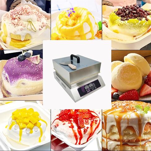 INTBUYING Commercial Pancake Souffle Maker Electric Dorayaki Muffin Making Machine 110V 1300W for Restaurant Hotel Bakery Copper Heating Plate 140-464℉ in Kuwait