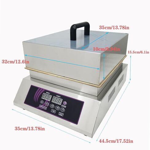INTBUYING Commercial Pancake Souffle Maker Electric Dorayaki Muffin Making Machine 110V 1300W for Restaurant Hotel Bakery Copper Heating Plate 140-464℉ in Kuwait